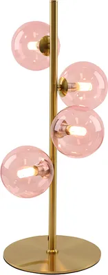 Produktbild von Olucia - REMO – Tischlampe – Rosa / Messing – 4L
