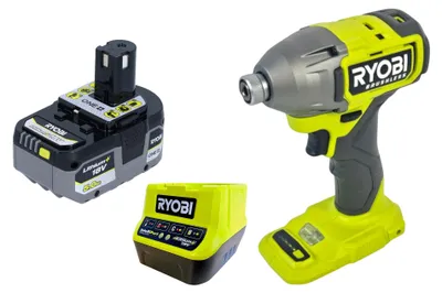 Immagine prodotto di Avvitatore a impatto a batteria RYOBI RID18BL-0 18 V 300 Nm 1/4" brushless + 1 batteria da 5,0 Ah + caricabatterie
