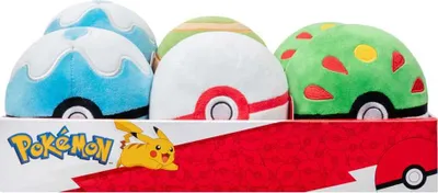 Obrázek produktu pro Pokémoni plyšové figurky Pokeballs 10 cm assortment (6)