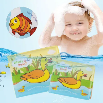 Produktbild von Badebuch,Baby-Badebuch,Baby-Duschbuch,Frühförderung Babyspielzeug,Baby-Badewasser-Spielzeug