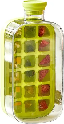 Obrázek produktu pro Forma na kostky ledu o objemu 800 ml – láhev 2 v 1 na víno, džus, ovoce a vaření