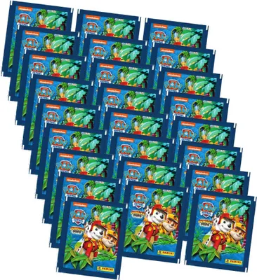 Produktbild von Panini Paw Patrol Sticker Serie 10 - Jungle Pups (2024) - 25 Tüten Sammelsticker
