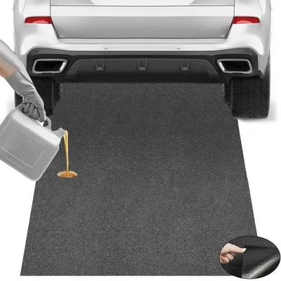 Image de Tapis absorbant robuste, 91 x 183 cm, antidérapant, protection pour sol de garage
