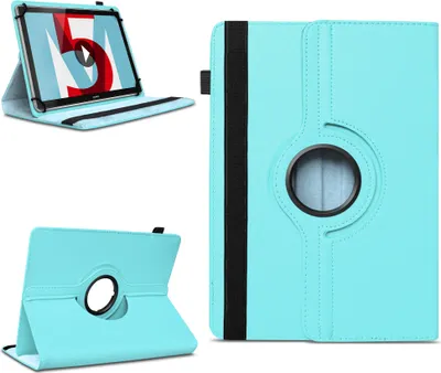 Produktbild von Tablet Hülle für Huawei MediaPad T5 T3 T2 T1 10.1 Tasche Schutzhülle 360 DrehbarFarben:Türkis