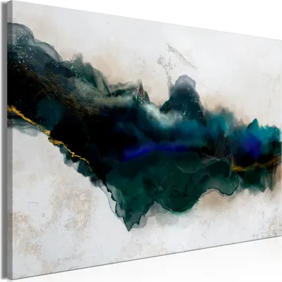 Produktbild von Italienischer Leinwand Leinwandbild - Rift of Blue (1 Part) Wide 60x40 cm Abstrakt a-A-0772-b-a