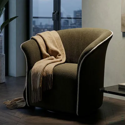 Obrázok produktu pre Otočné kreslo zo zelenej látky 83,5x66x80 cm