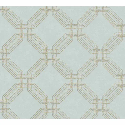Produktbild von A.S. Création geometrische Tapete Pop Style Vliestapete blau gold grün 10,05 m x 0,53 m