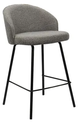 Productafbeelding van Counterstoel JUNI – Grijs Bouclé – H87 cm hedendaags design