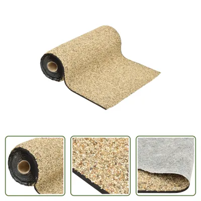 Image de The Living Store Feuille de pierre sable naturel 1000x40 cm