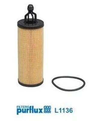 Produktbild von Ölfilter PURFLUX L1136 Filtereinsatz für FIAT Freemont (345) für JEEP GRAND CHEROKEE IV (WK, WK2) für CHRYSLER GRAND VOYAGER V (RT) für LANCIA Voyager