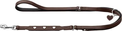 Produktbild von HUNTER verstellbare Führleine Love braun 18/200