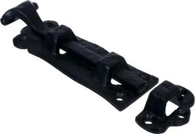 Produktbild von NAJDER Geschmiedeter Riegel 8", Länge 203 mm, traditionelle Riegel Edelstahl, Torriegel Überwurfriegel Bolzenriegel Riegelschloss Klein Türschloss Innentür, für Stalltür, Haustür, Gartentür, Fenster