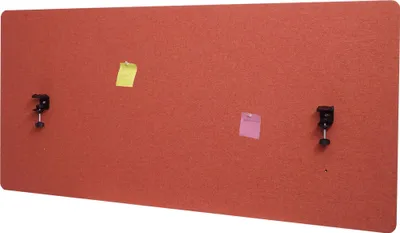 Obrázek produktu pro Akustický panel na stůl HWC-G75 - dvoustěnná látka/textil - 60x140 - hnědá