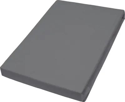 Produktbild von Spannbetttuch für Topper ca. 100x200 cm anthrazit Elasthan-Jersey | 1