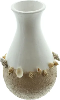 Produktbild von Dekovase Muscheln Ø 14x24cm – Vase Trockenblumen