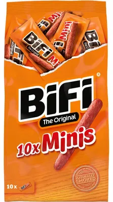 Zdjęcie produktu dla Bifi Minis Pack 10 100g – Pikantne przekąski mini salami, bogate w białko