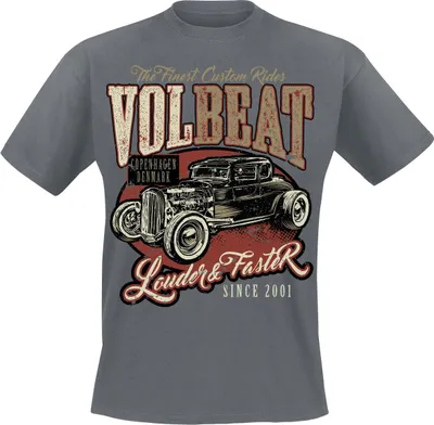 Produktbild von Volbeat T-Shirt Herren Louder And Faster grau S