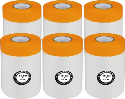 Produktbild von Abdeckfolie Malerfolie Baufolie 55cm x 25m 7,5m² Abdeckband Goldband Masker Tape