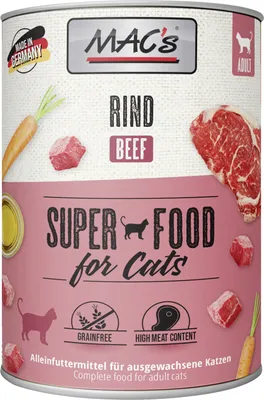 Produktbild von MAC's RIND, Adult, jede Rasse, Rind, 800 g, Getreidefrei