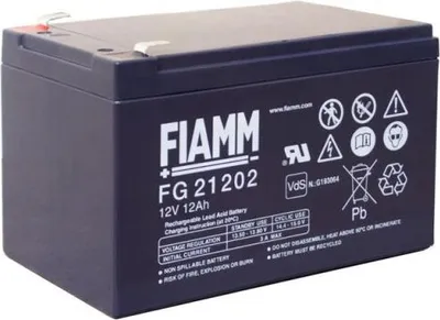Produktbild von Fiamm FG21202 12V 12Ah Blei Akku / Blei Akku / AGM Blei Vlies VdS