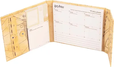 Produktbild von Harry Potter - Wochenplaner mit Haftnotizen (19,3 x 16,5 cm)