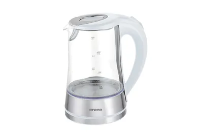 Obrázok produktu pre Orava VK-4017 W, 1,7 L, 2200 W, Biela, Sklo, Plast, Indikátor úrovne vody, Zabezpečenie proti prehriatiu