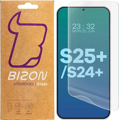 Produktbild von Bizon Glass Hydrogel Front Samsung Galaxy S25 Plus / S24 Plus [2 PACK]
