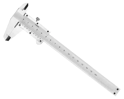 Immagine prodotto di Calibro professionale in acciaio inossidabile, 0–150 mm, calibro a corsoio, strumento di misura per profondità interna ed esterna, misurazione micrometrica a gradini