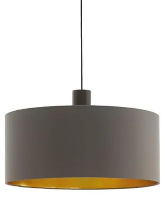 Produktbild von EGLO 97683, Braun, Braun, Gold, Stahl, Stoff, Rund, Schwarz