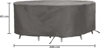 Produktbild von Winza Outdoor Covers - Gartenmöbelzubehör - Gartenmöbel-Schutzhüllen - Premium Abdeckung/Schutzhülle Gartenmöbelset  rund - Ø200x85 cm