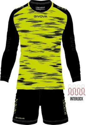 Immagine prodotto di Set Portiere Givova Kit Giallo Fluo-Giallo Nero
