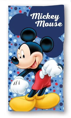 Image de FARO Serviette de bain Mickey à pois Coton - éponge, 70/140 cm