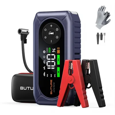 Zdjęcie produktu dla Buture Rozrusznik samochodowy Jump Starter Power Bank, 5000 A, 16800 mAh(do wszystkich silników benzynowych i silników Diesla 10,0L) BC02