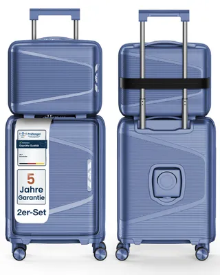 Obrázok produktu pre 4FLY Linea Lux PP Hartschalenkoffer16, 20 Zoll Kofferset – 2er Set – Blau