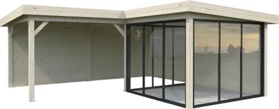 Produktbild von Pavillon Palmako Lenna Slide 24,9 m² Set 412 588 x 588 cm tauchimprägniert