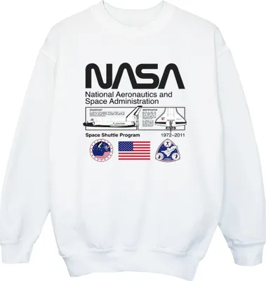 Immagine prodotto di NASA - Felpa "Space Admin" per bambina BI41495 (128) (Bianco)