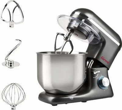 Küchenmaschine 1400 W, 8 L Edelstahlschüssel, 6 Stufen+Pulse