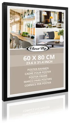 Produktbild von Poster-Rahmen 60 x 80cm Holzdekor schwarz - Rahmen