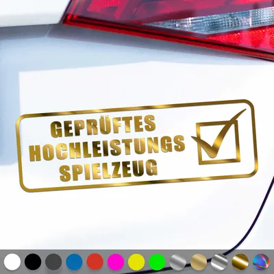 Produktbild von PantherPixel es Hochleistungsspielzeug Aufkleber Tuning Sticker Auto Geschenkidee Farbe Chrom-Gold