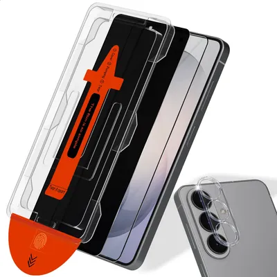 Produktbild von 2-Pack Samsung S26 Displayschutzfolie & 1-Pack Kameraschutz - Gehärtetes Glas | [Automatische Installation] - Blasenfrei