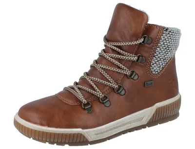 Produktbild von RIEKER Damen Stiefelette braun Kunstleder - Größe: 37