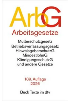 Immagine prodotto di Arbeitsgesetze. ArbG