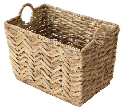 Image de CALICOSY - Panier haut en jacinthe d'eau - L46cm x H32 cm
