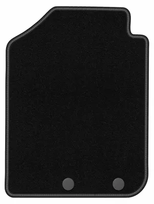 Productafbeelding van Velours bestuurdersmat voor Dacia Spring vanaf 2021 (hatchback) – zwart, op maat – Wielganizator BASIC