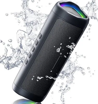 Produktbild von Kompaktes Bluetooth-Lautsprecher-Set | Wasserfest IPX5 | 20 Stunden Spielzeit | HD-Audio | TWS-Kopplung