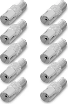 Produktbild von ARLI 10x TV Adapter IEC 9,5 mm Kupplung – Koax Adapter von F-Kupplung auf Antennenkupplung DVB-T2 SAT Kabel