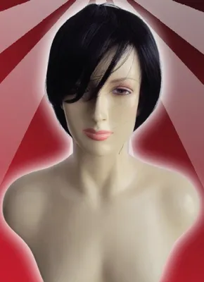 Produktbild von Original Foxxeo Perücke für Damen Damenperücke Kurzhaarperücke Schwarz Schwarze Kurzhaar Fasching
