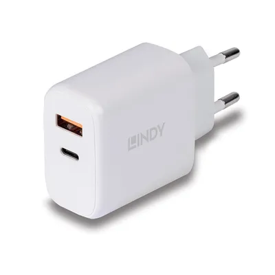 Immagine prodotto di Lindy 73424 Caricabatterie per dispositivi mobili Universale Bianco AC Ricarica rapida Interno