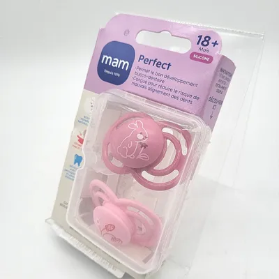 Image de Sucette MAM Perfect Aniaux ? 18+ mois ? Silicone ? 2 pièces Step Bathing,