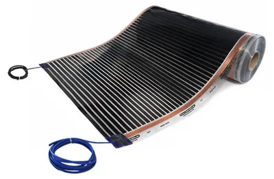 Infrarot-Fußbodenheizung 50cm x 4m, 150W/m², 0,3mm